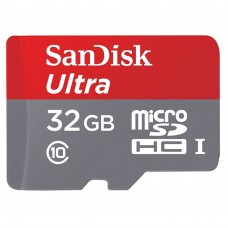SanDisk Class10 80mb/s Ultra MicroSDHC UHS-I Memory Card - 32GB (Item No: SDSQUNC032GGN6M)